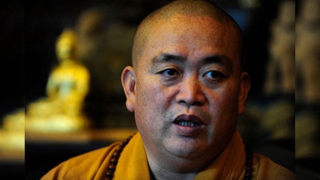 Shi Yongxin is also accused of seriously violating Buddhist rules by having improper relationships with multiple women over a long period and fathering illegitimate children. (AFP file photo)