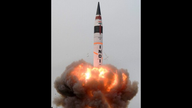 The bunker buster version of the Agni-5 missile can carry a heavy payload of 7,500 to 8,000 kilograms. (PTI/File)