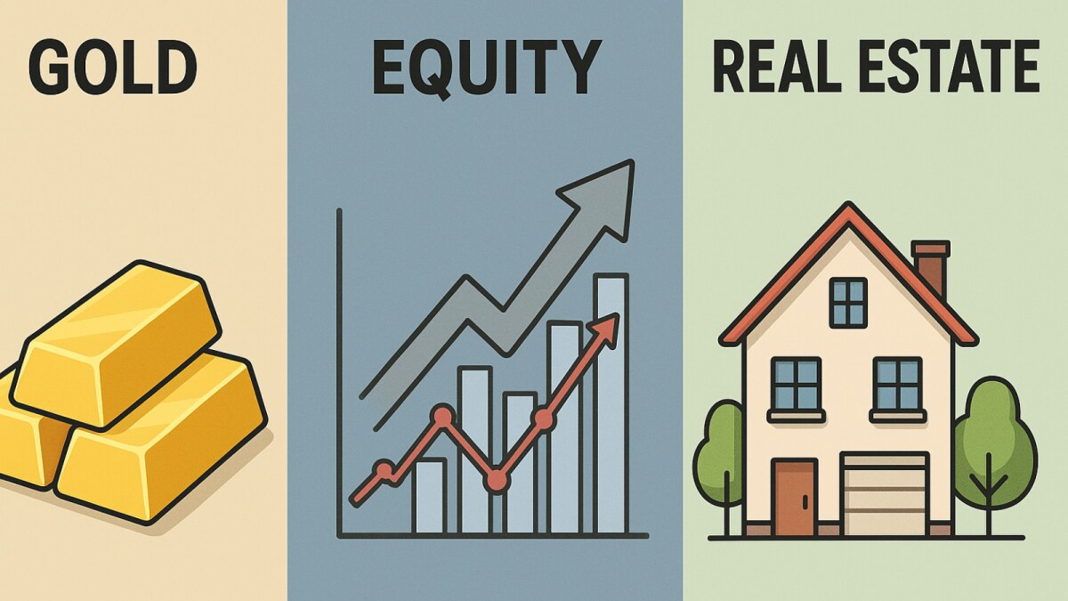 Equity, Gold, Real Estate: Investment Returns Over Two Decades
