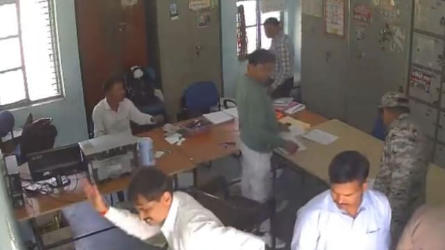 Screengrab of video shared online on X