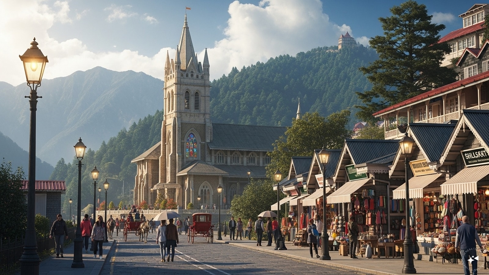 Shimla, Himachal Pradesh: A colonial gem of the Himalayas, Shimla is located within 400 km of Noida.