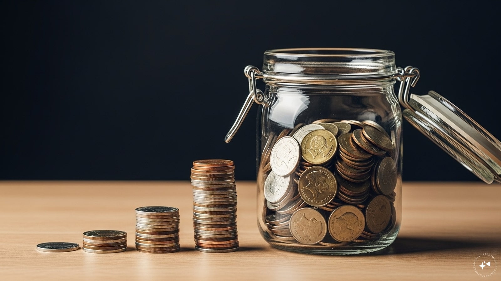 S for Savings: Money you keep safe for later instead of spending it right away. (AI generated image) S for Savings: Money you keep safe for later instead of spending it right away. (AI generated image)