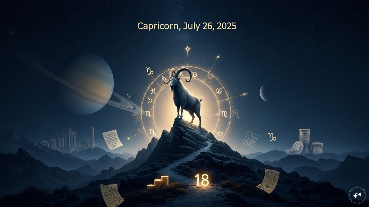 July 26, 2025: Capricorn Horoscope Financial Outlook