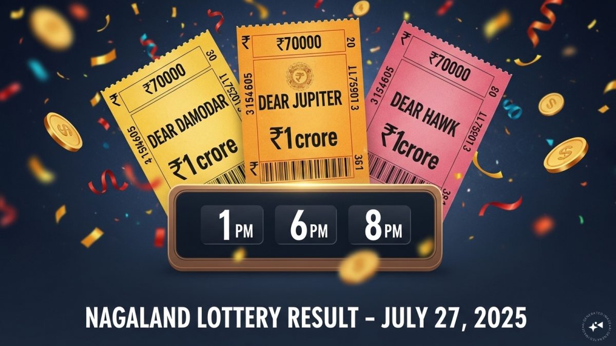 Nagaland and Sikkim Lottery Results: Sunday Draws Announced July 27, 2025