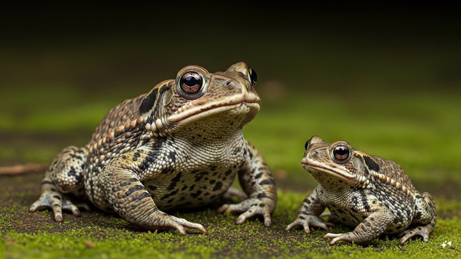 TOADS: कथित तौर पर, Toads ने होने से पहले भूकंपीय गतिविधियों का पता लगाने की एक अलौकिक क्षमता दिखाई है। (एआई उत्पन्न)