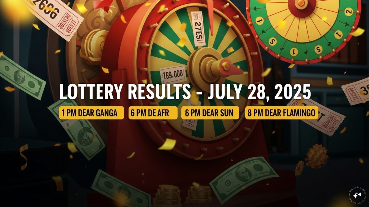 Nagaland Lottery Result Today Live: Winning Numbers For July 28, 2025