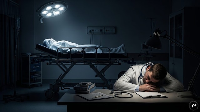 Junior resident doctor suspended at Meerut hospital for negligence (AI-generated image)