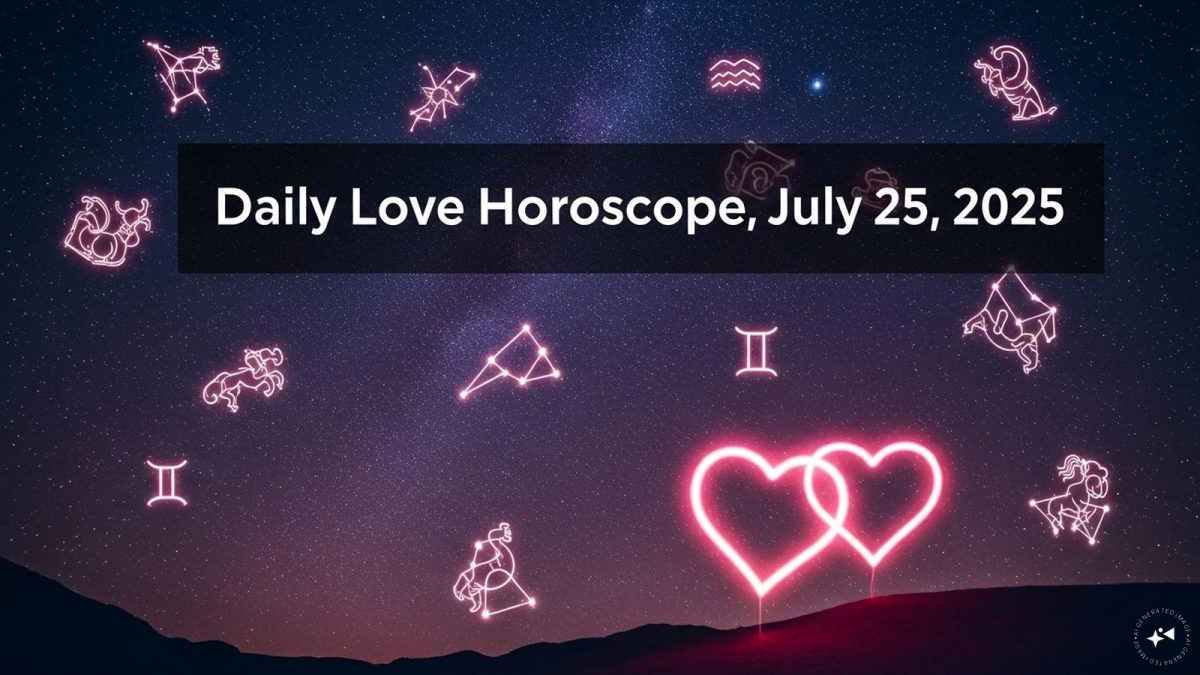 Love Horoscope: Daily Relationship Advice for July 25, 2025