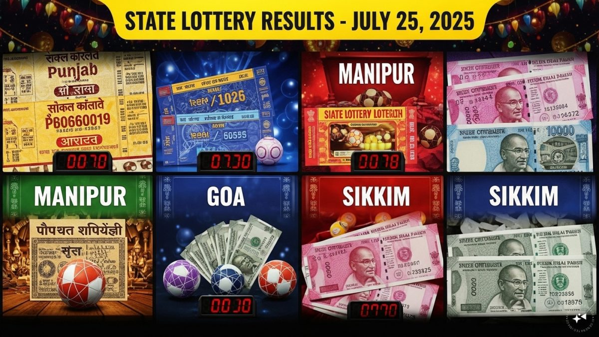 Lottery Results: Punjab, Manipur, Sikkim, Goa, Arunachal on July 26, 2025