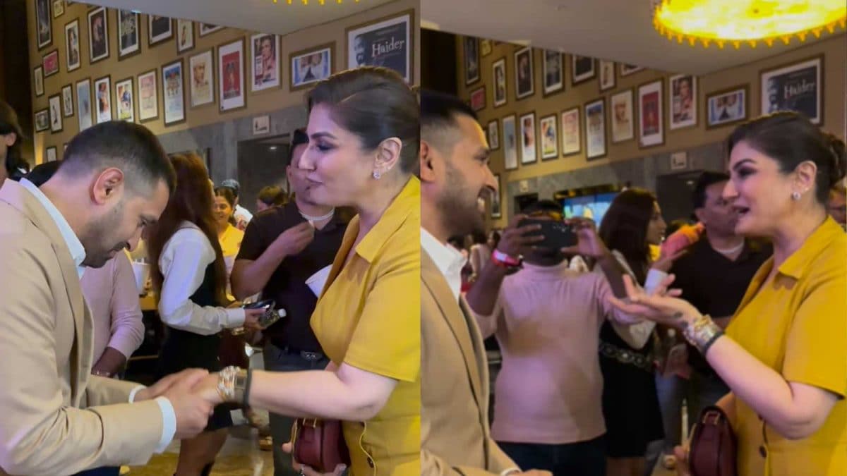 Watch: Vikrant Massey, Raveena Tandon’s Quick Chat At Aankhon Ki Gustaakhiyan Screening | Bollywood News
