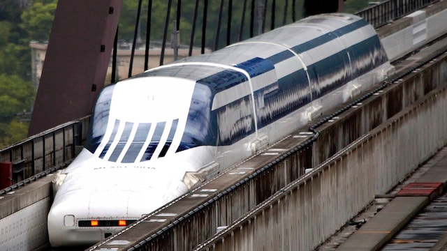 China’s driverless maglev train is capable of reaching speeds of 600 km/hr. (Representative/AP)