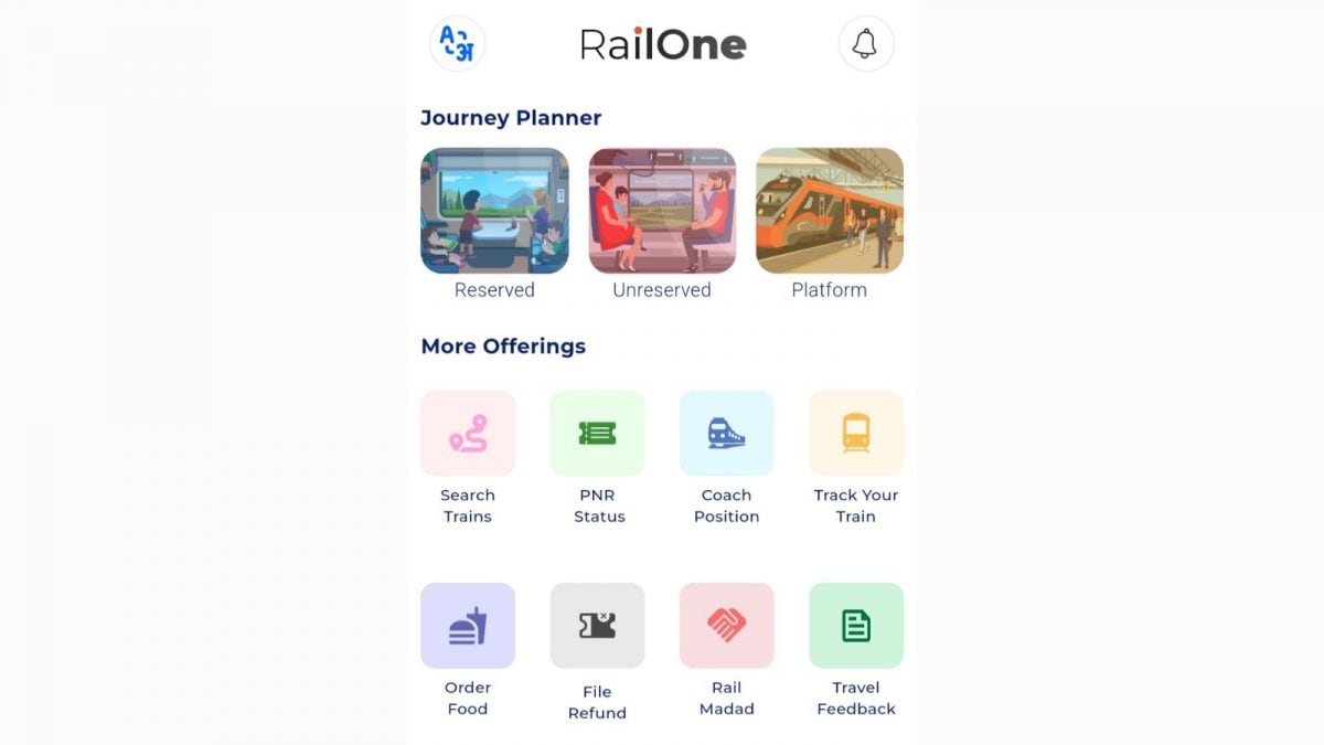 RailOne App Launched: Indian Railways Brings All Passenger Services Under One Roof