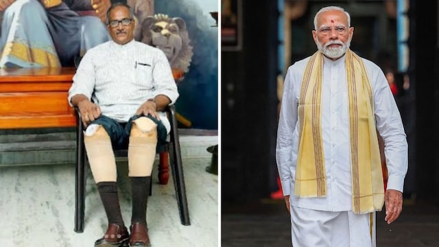PM Modi's (right) call to C Sadanandan Master was more than a gesture of political trust. (X/PTI)