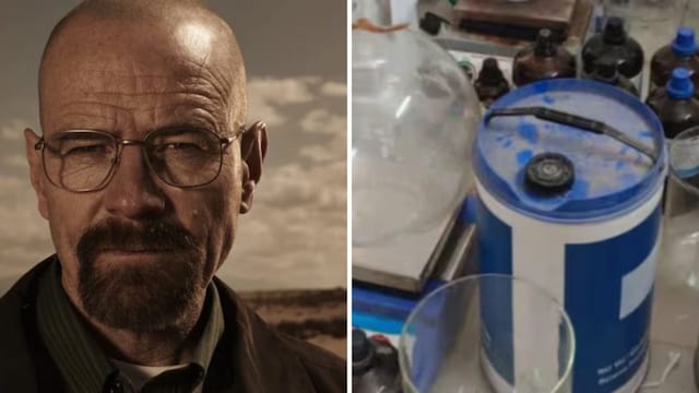 A still of Breaking Bad; the equipment found in the flat. (File/News18 Hindi)