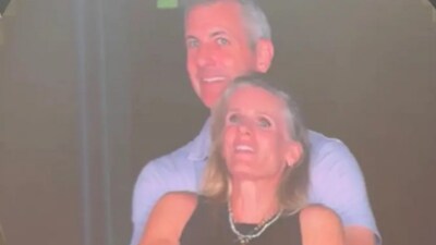 Kristin Cabot and Andy Byron appeared on the big screen at Coldplay’s concert. (Image: Instagram)