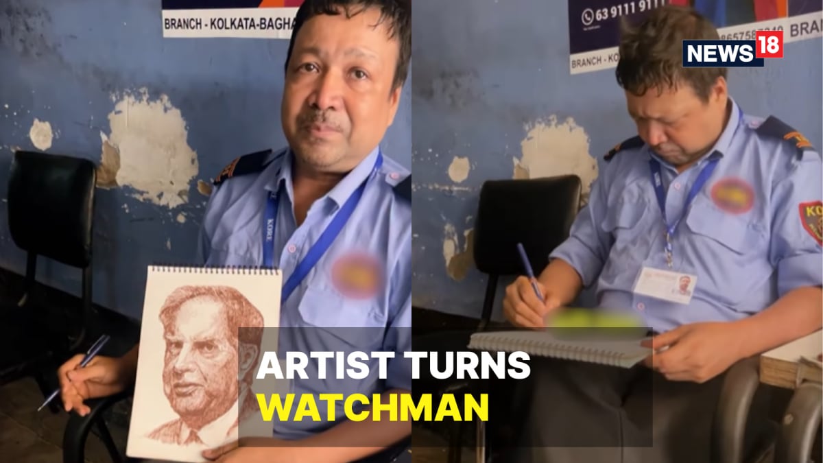 Bengal Artist Turns Watchman For ‘Survival’: ‘Any Graphic Design Agency Here?’ | Sketches Inside | Viral News