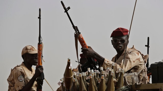 Sudanese soldiers from the Rapid Support Forces unit. (AP file photo)
