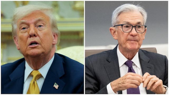 US President Donald Trump said he has no plans to remove Federal Reserve Chair Jerome Powell. (AFP photos)