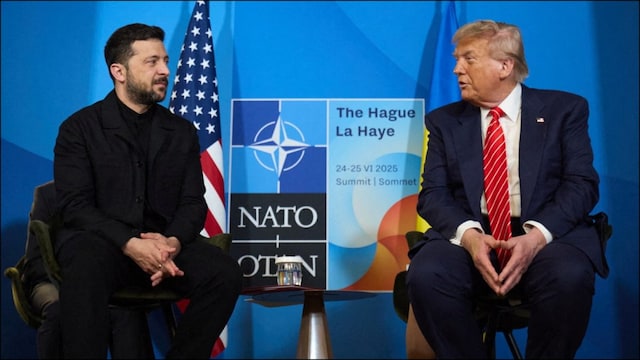US President Donald Trump and Ukraine's Volodymyr Zelenskyy. (Reuters Image)