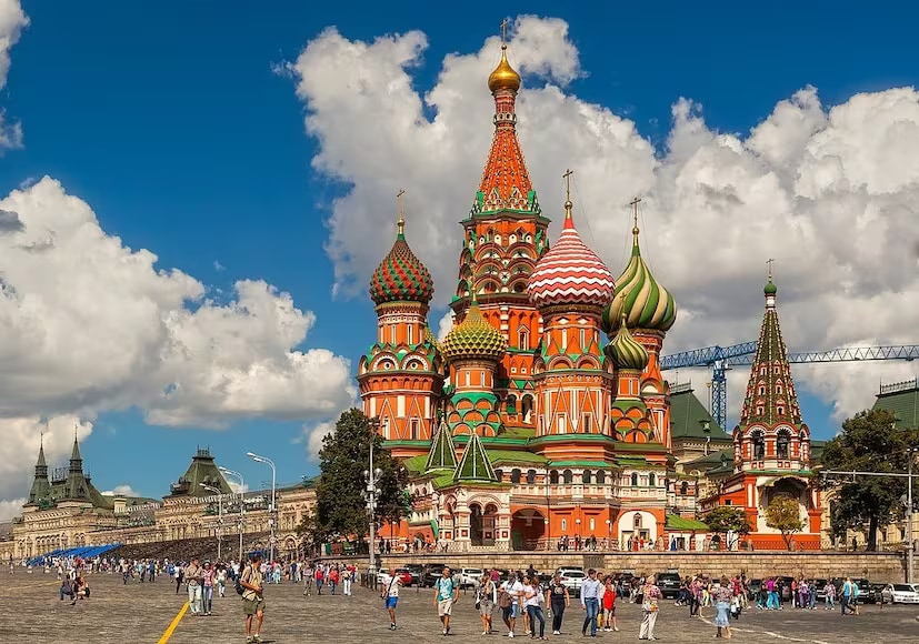 Russia remains a popular travel destination, known for its rich cultural heritage, stunning architecture, and vast natural landscapes. From the grandeur of the Kremlin and the iconic Red Square to the colourful domes of St. Basil's Cathedral in Moscow, the country offers a mix of history and beauty. St. Petersburg also draws visitors with its world-renowned Hermitage Museum and the regal Peterhof Palace. With so much to explore, Russia continues to be a favourite among Indian travellers. (News18 Tamil) Russia remains a popular travel destination, known for its rich cultural heritage, stunning architecture, and vast natural landscapes. From the grandeur of the Kremlin and the iconic Red Square to the colourful domes of St. Basil's Cathedral in Moscow, the country offers a mix of history and beauty. St. Petersburg also draws visitors with its world-renowned Hermitage Museum and the regal Peterhof Palace. With so much to explore, Russia continues to be a favourite among Indian travellers. (News18 Tamil)