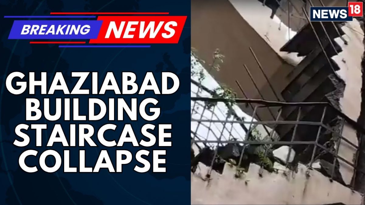 Stairs Collapse In Ghaziabad’s Residential Society, At Least Eight Families Trapped | News18