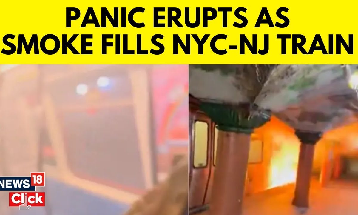 New Jersey Train Bursts Into Flames, Passengers Scream | New Jersey ...