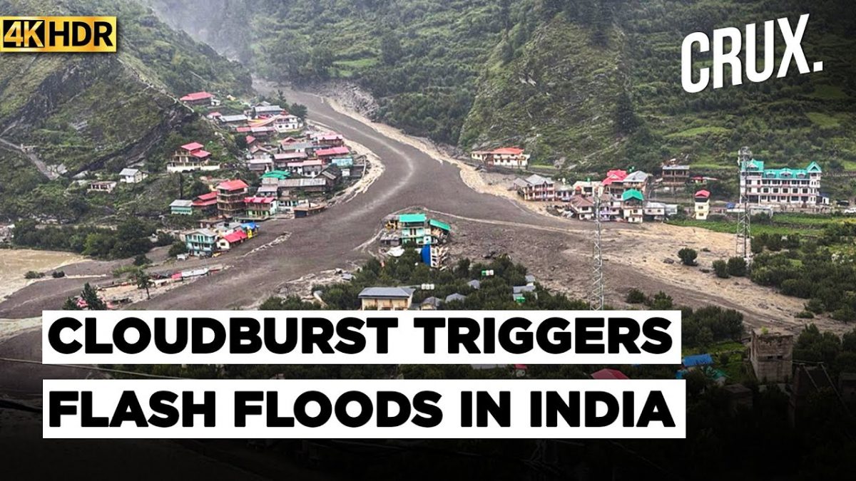 Homes Swept Away, Hundreds Missing: Flash Flood Engulfs Riverside Village In India's Uttarakhand |4K