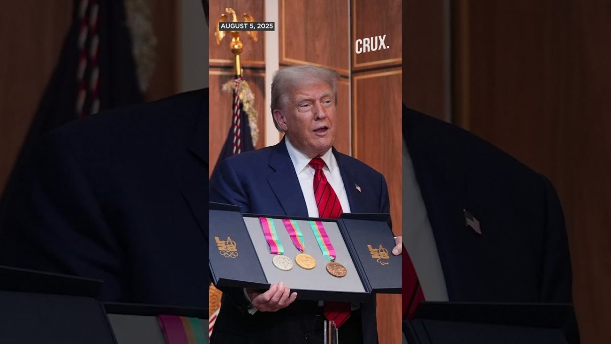 Trump Jokes of ‘Athletic’ Win After Receiving 1984 Olympic Medals