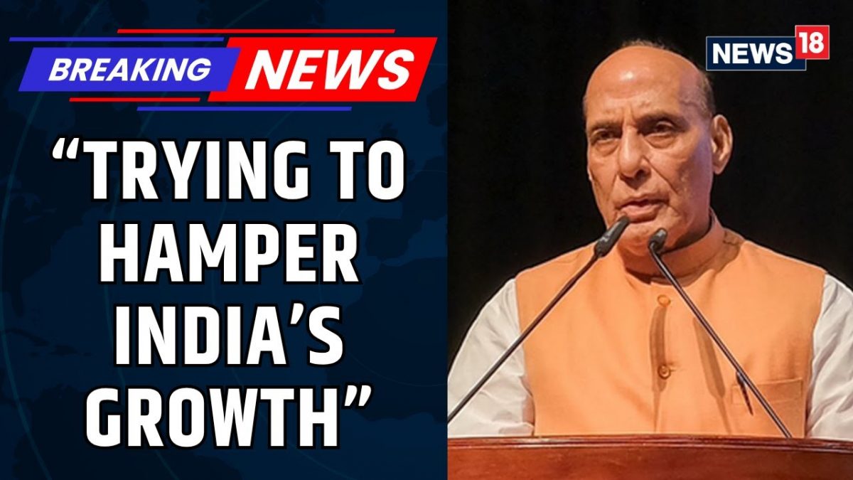Defence Minister Rajnath Singh Hits Out At Donald Trump Amid Tariff War, "Some People..." | News18
