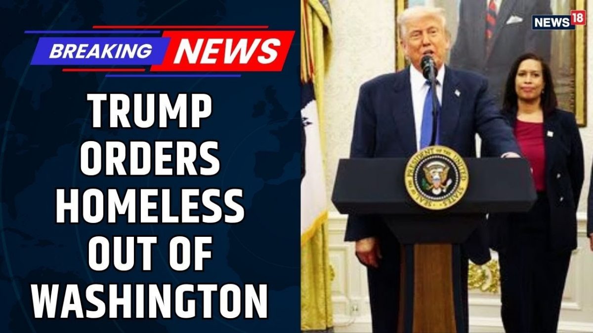Trump Orders Homeless Out of Washington DC | Mayor Hits Back After Controversial Crime Crackdown