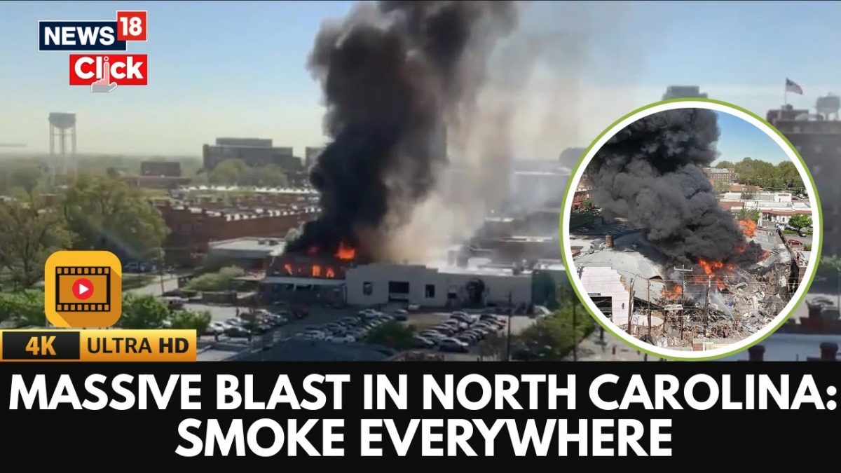 Watch: Massive Explosion Rocks North Carolina, Thick Smoke Engulfs Area | US Breaking News | N18G