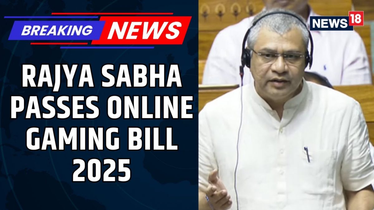 Rajya Sabha passes the contentious #OnlineGamingBill2025 amid massive uproar in the upper houseo