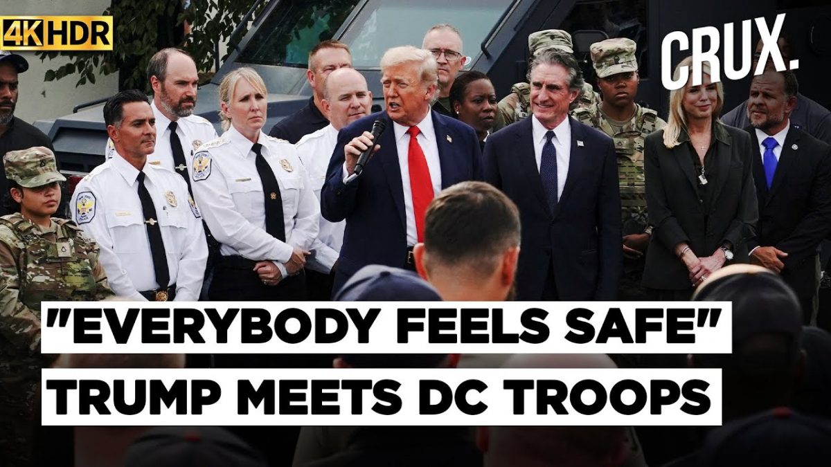 Trump Ditches Patrol Plans, Visits Police, Military In DC As He Touts Major Anti-Crime Push | 4K