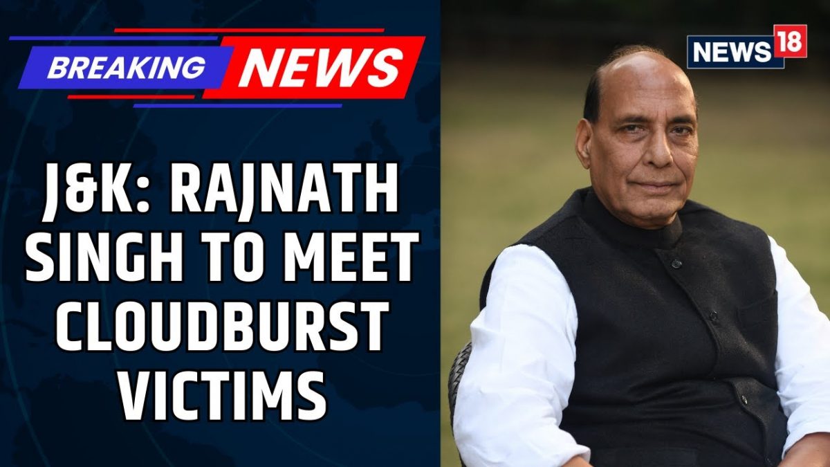 Rajnath Singh Visits Cloudburst-Hit Chishoti Village In J&K; Death Toll Rises To 65 | News18