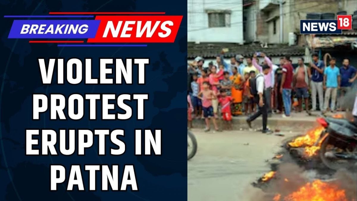 Violent Protest Erupts In Patna After Two Children Found Dead In Parked Car | Bihar News | News18