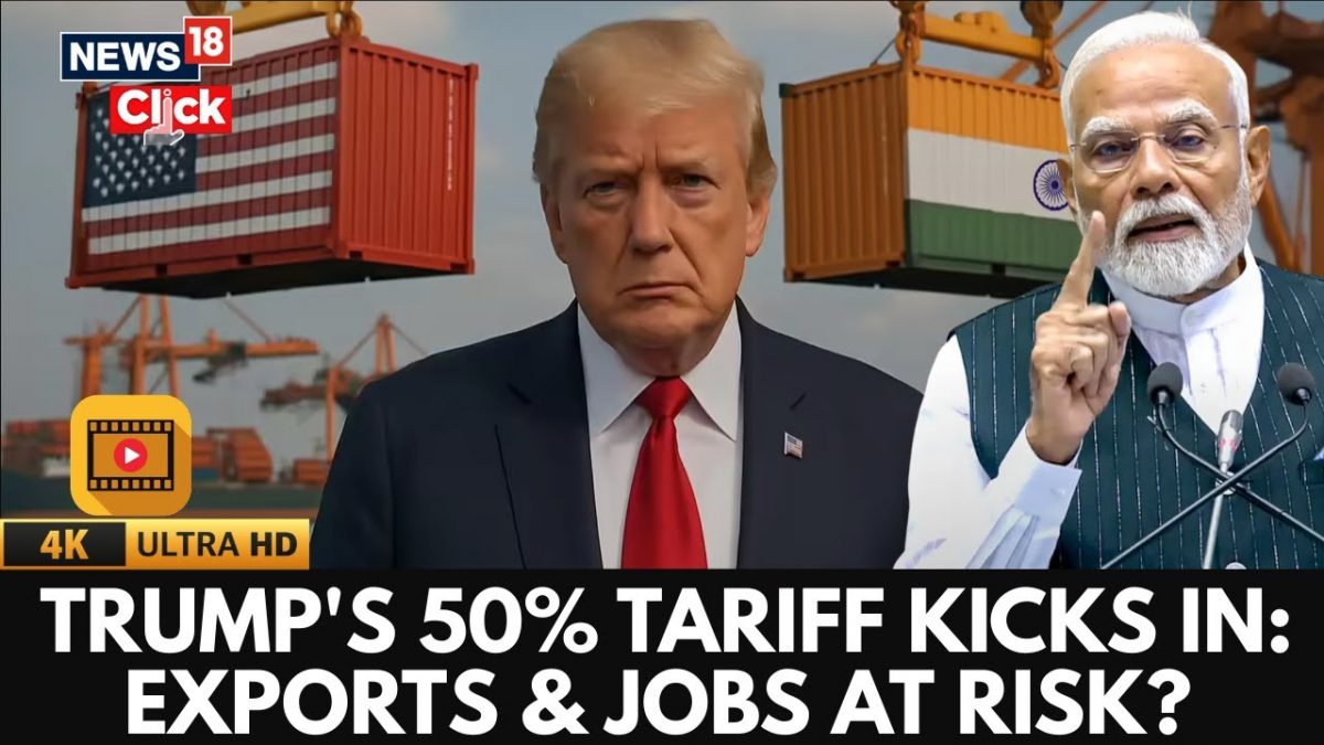 Trump’s Tariff Vs India: 50% Tariffs Hit Indian Exports As Trump Turns Up the Heat | PM Modi | N18G