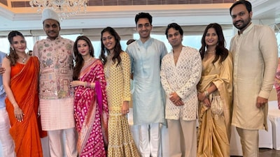 Sharad Pawar attends grandnephew Yugendra Pawar's Engagement