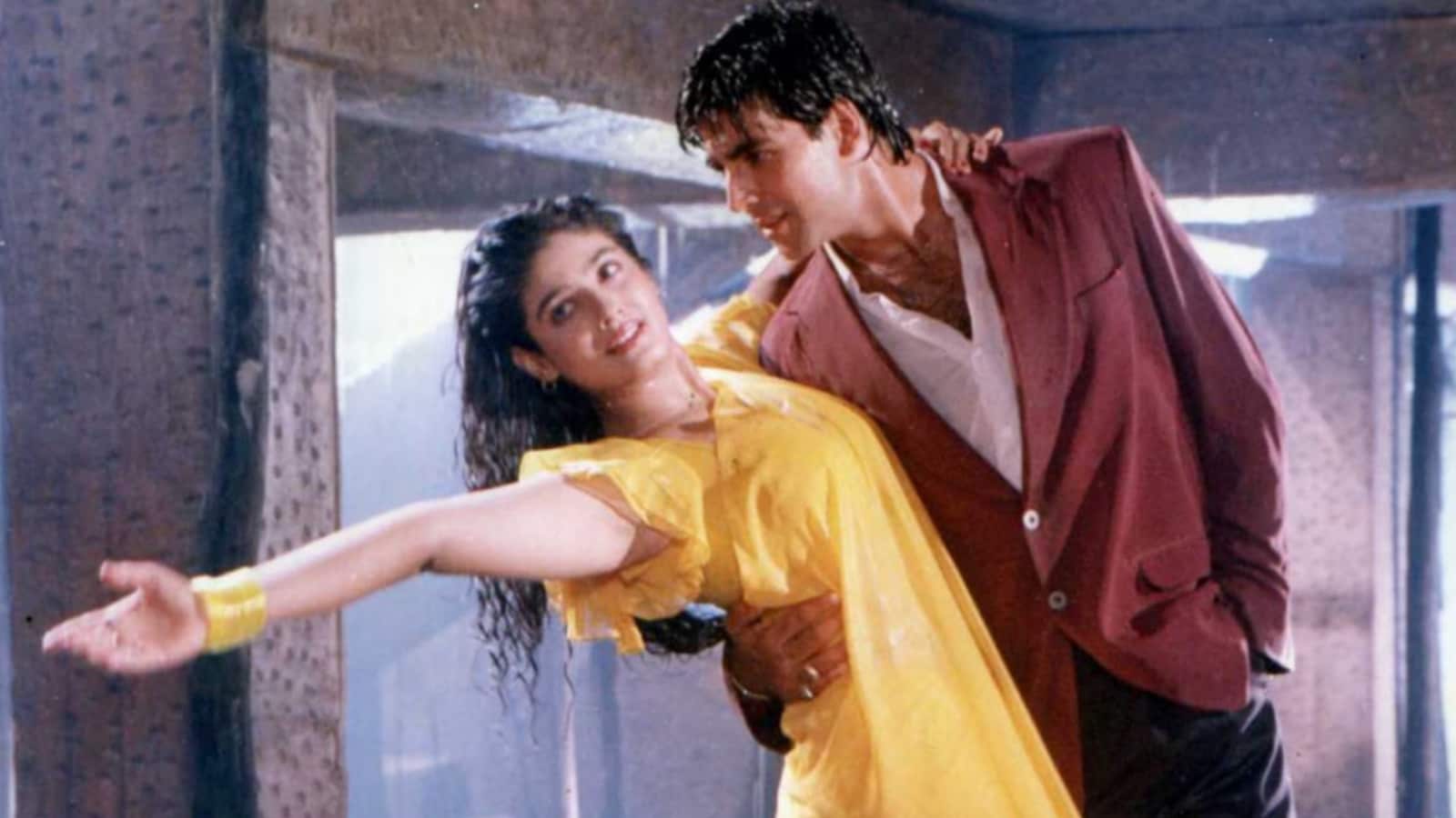 Akshay Kumar and Raveena Tandon in a still from Mohra’s hit song Tip Tip Barsa Paani. Akshay Kumar and Raveena Tandon in a still from Mohra’s hit song Tip Tip Barsa Paani.