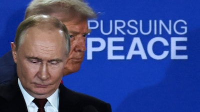  Putin sends message to Ukraine and European nations from the US (Reuters image)
