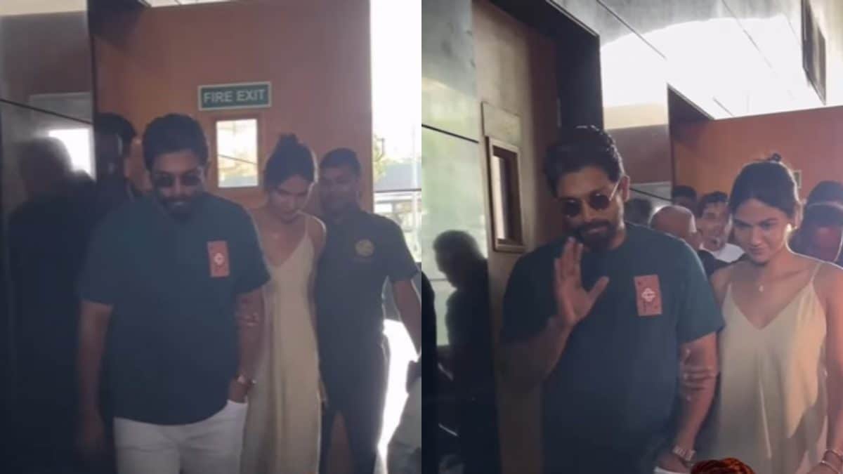 Allu Arjun and Wife Spotted in Mumbai, Video Goes Viral