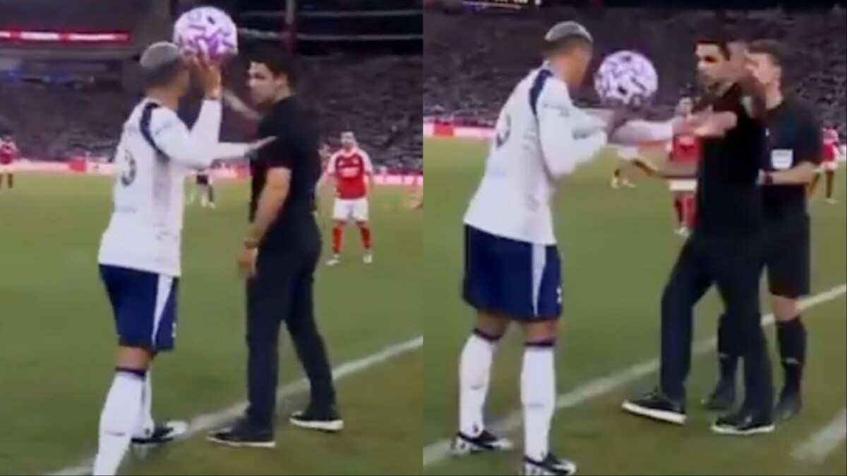 Spurs' Porro Pushes Arteta During Pre-Season Friendly