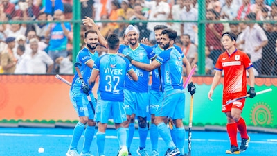 Indian men's hockey team at the Hockey Asia Cup 2025 (HI)