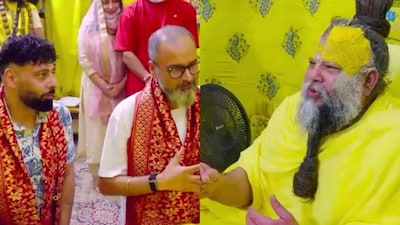 Badshah meets Swami Premanand Ji : बॉलीवुड रैपर बादशाह पहुँचे वृंदावन, संत प्रेमानंद के चरणों में बैठे शांत मुद्रा में , वीडियो सोशल मीडिया पर वायरल