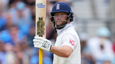 Ben Duckett in action for England