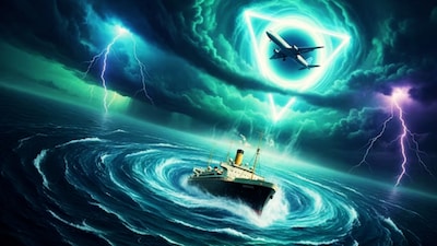 The Bermuda Triangle and Australia’s Bass Strait have long been infamous for mysterious disappearances of ships and planes. (AI Generated/News18 Hindi)