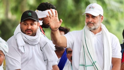  Opposition carries out Voter Adhikar Yatra in Bihar (PTI Image)