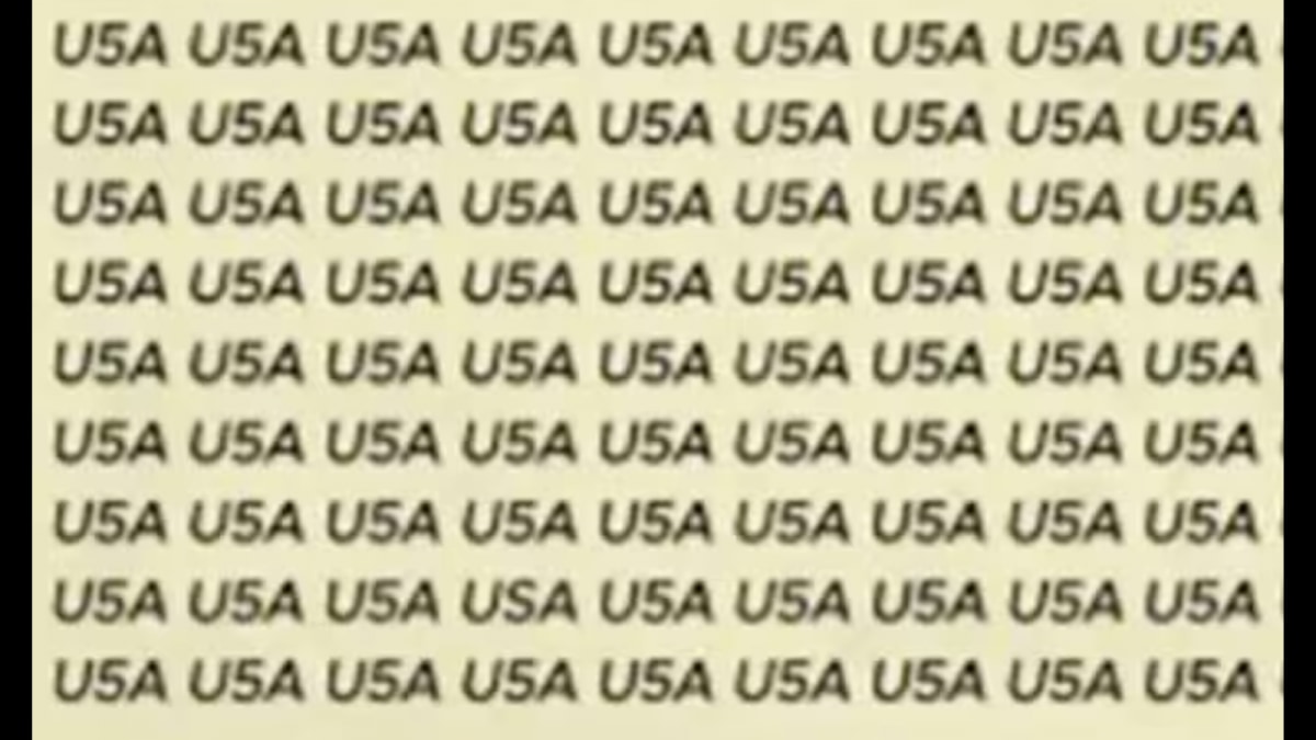 Can You Spot ‘USA’ In This Sea Of U5As In Just 7 Seconds?