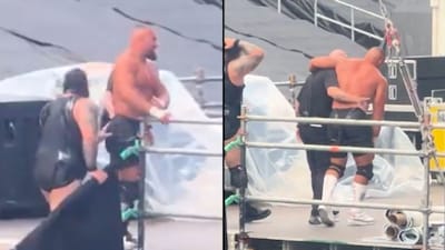 Bron Breakker was seen limping after his SummerSlam 2025 match