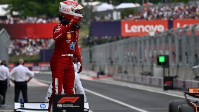 Charles Leclerc takes pole position at the Hungarian GP Qualifying (AP)