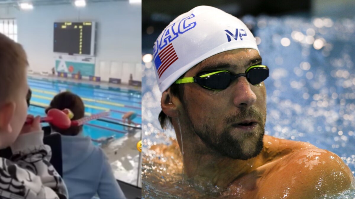 Toddler's Whistle Disrupts Swimming Race, Causes Social Media Stir